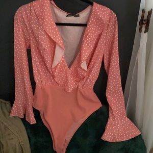 polkadot body suit